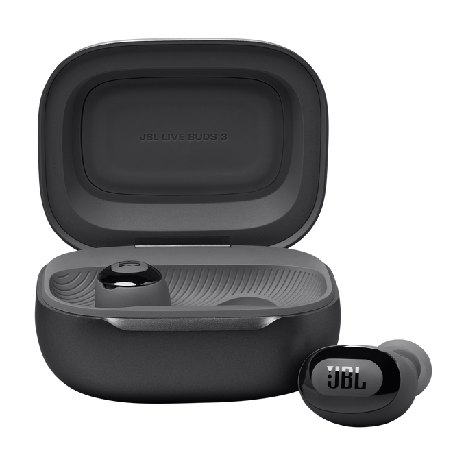 JBL Live Buds 3 - Black - True wireless Noise Cancelling bud-type earbuds - Front image number null